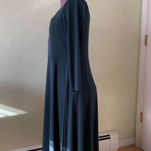 Lands' End Swing Skirt Dress Size Medium Dark Green - Picture 5 of 12